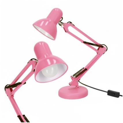 Stolna lampa AURIQ 1xE27/60W/230V ružičasta