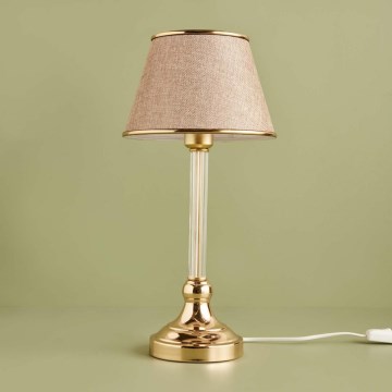 Stolna lampa AYD 1xE27/40W/230V bež/bakreni