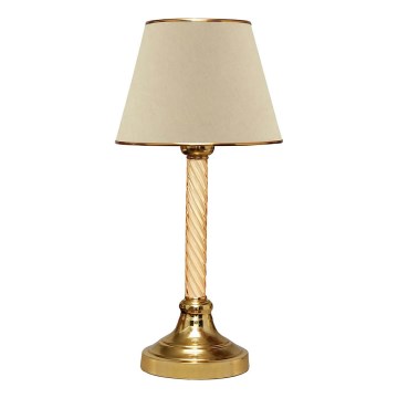 Stolna lampa AYD 1xE27/40W/230V bež/bijela