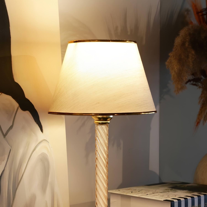 Stolna lampa AYD 1xE27/40W/230V bež/bijela