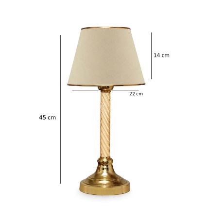 Stolna lampa AYD 1xE27/40W/230V bež/bijela