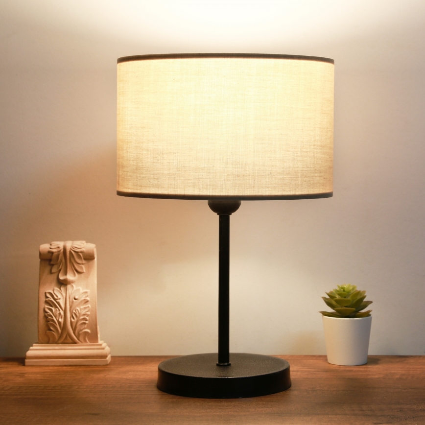 Stolna lampa AYD 1xE27/40W/230V bež/crna