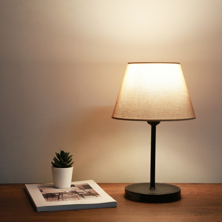Stolna lampa AYD 1xE27/40W/230V bež/kao crna