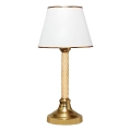 Stolna lampa AYD 1xE27/40W/230V bijela/zlatna