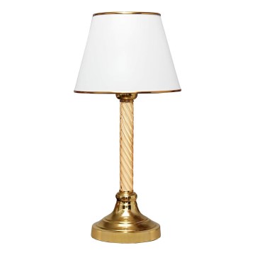 Stolna lampa AYD 1xE27/40W/230V bijela/zlatna