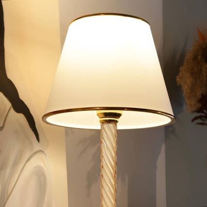 Stolna lampa AYD 1xE27/40W/230V bijela/zlatna