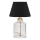 Stolna lampa AYD 1xE27/40W/230V crna/prozirna