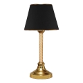 Stolna lampa AYD 1xE27/40W/230V crna/zlatna