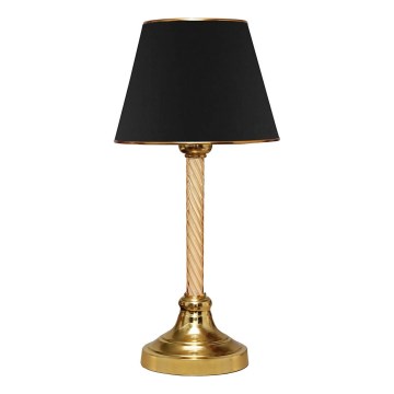 Stolna lampa AYD 1xE27/40W/230V crna/zlatna