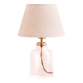 Stolna lampa AYD 1xE27/40W/230V kremasta/prozirna