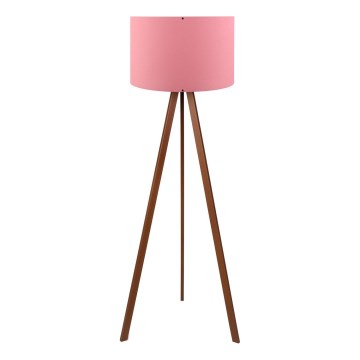 Stolna lampa AYD 1xE27/40W/230V ružičasta/smeđa