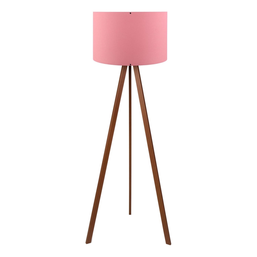 Stolna lampa AYD 1xE27/40W/230V ružičasta/smeđa