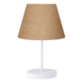Stolna lampa AYD 1xE27/40W/230V smeđa/bijela