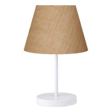 Stolna lampa AYD 1xE27/40W/230V smeđa/bijela