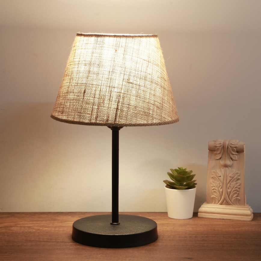 Stolna lampa AYD 1xE27/40W/230V smeđa/crna