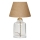 Stolna lampa AYD 1xE27/40W/230V smeđa/prozirna