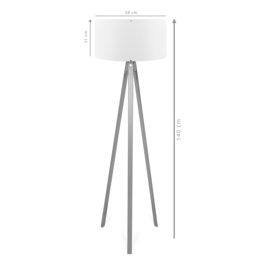 Stolna lampa AYD 1xE27/40W/230V smeđa/siva