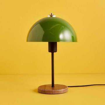 Stolna lampa AYD 1xE27/40W/230V zelena/smeđa
