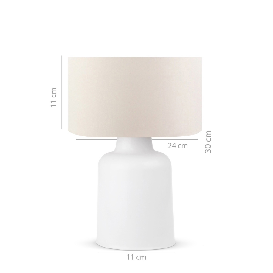 Stolna lampa AYD 1xE27/60W/230V bež/bijela