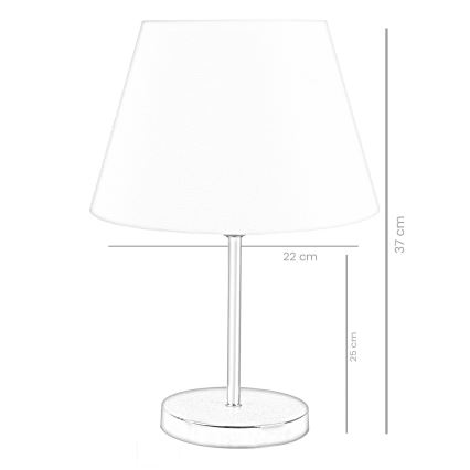 Stolna lampa AYD 1xE27/60W/230V bijela/zlatna