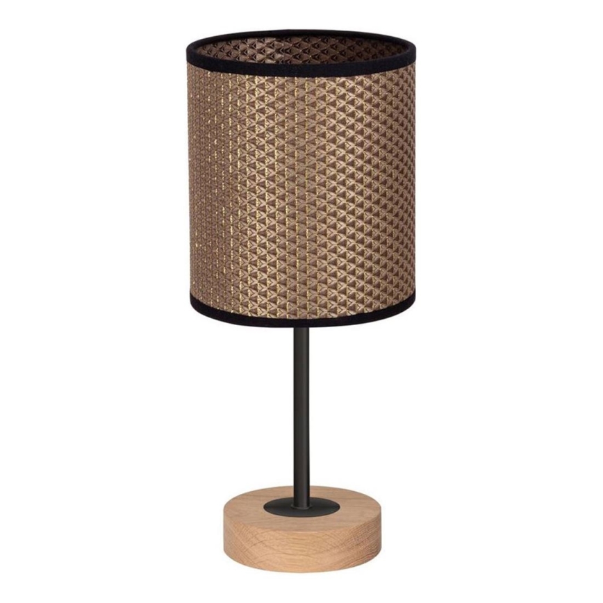 Stolna lampa BENITA 1xE27/60W/230V 30 cm smeđa/hrast