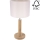 Stolna lampa BENITA 1xE27/60W/230V 48 cm krem/hrast – FSC certificirano