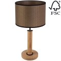 Stolna lampa BENITA 1xE27/60W/230V 48 cm smeđa/hrast – FSC certificirano