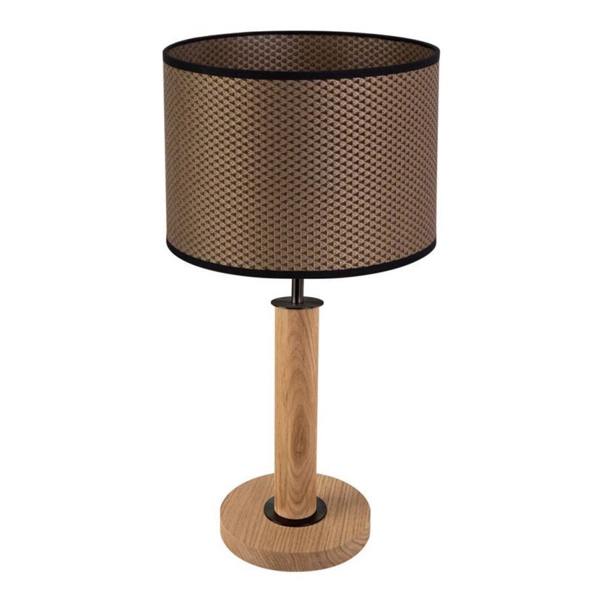 Stolna lampa BENITA 1xE27/60W/230V 48 cm smeđa/hrast