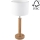 Stolna lampa BENITA 1xE27/60W/230V 61 cm bijela/hrast – FSC certificirano