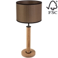 Stolna lampa BENITA 1xE27/60W/230V 61 cm smeđa/hrast – FSC certificirano