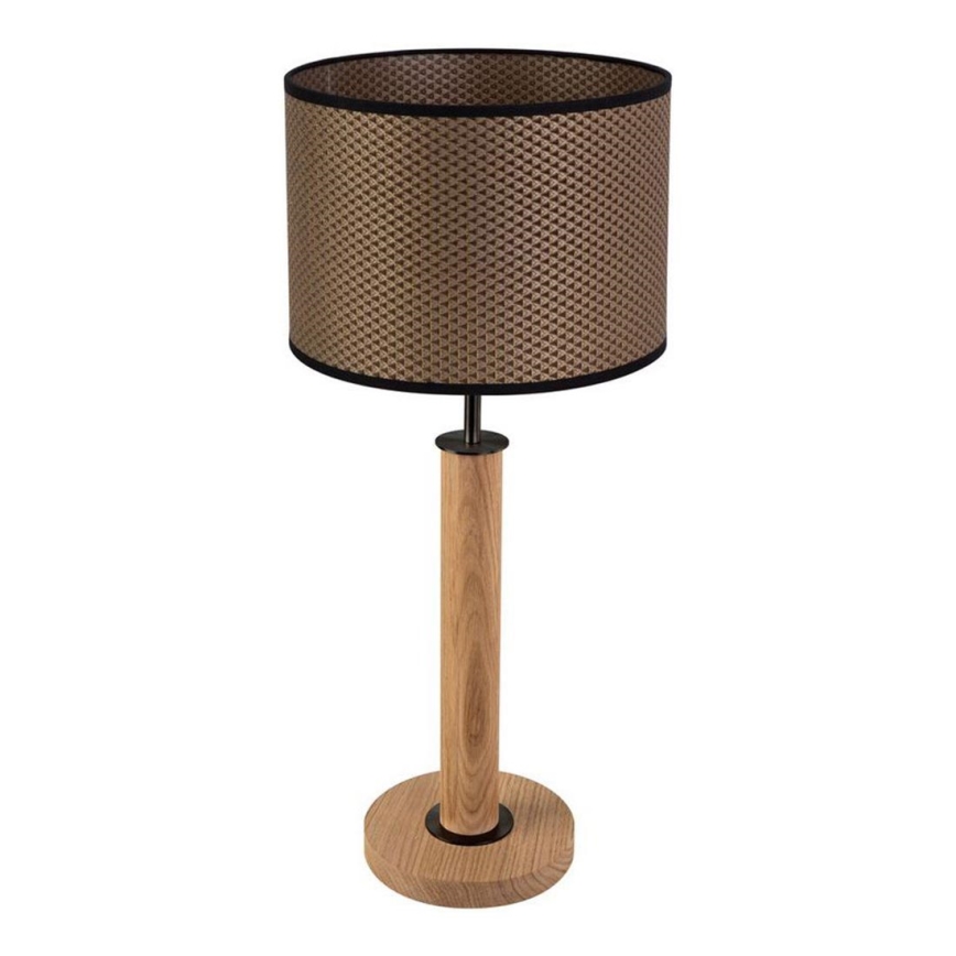 Stolna lampa BENITA 1xE27/60W/230V 61 cm smeđa/hrast