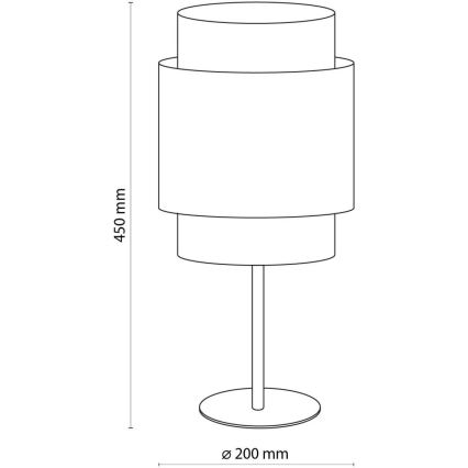 Stolna lampa BOHO 1xE27/15W/230V crna/ratan