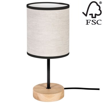 Stolna lampa BOHO 1xE27/25W/230V hrast – FSC certificirano