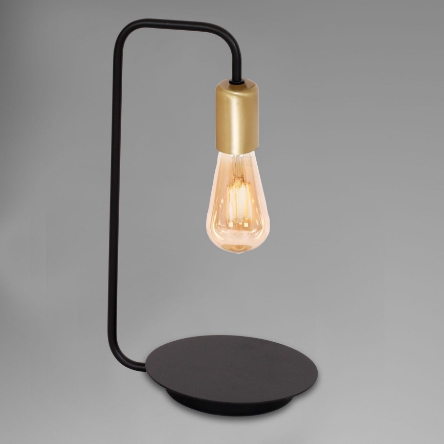 Stolna lampa BRENDA 1xE27/60W/230V crna/zlatna