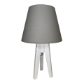 Stolna lampa CONE 1xE27/60W/230V bijela/siva