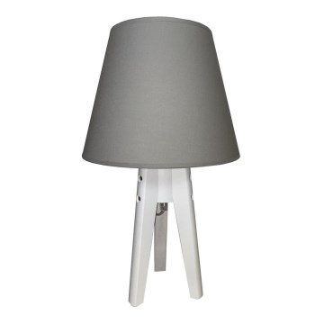 Stolna lampa CONE 1xE27/60W/230V bijela/siva