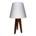 Stolna lampa CONE 1xE27/60W/230V hrast bijela