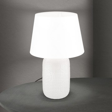 Stolna lampa CORAL 1xE27/40W/230V keramika/bijela