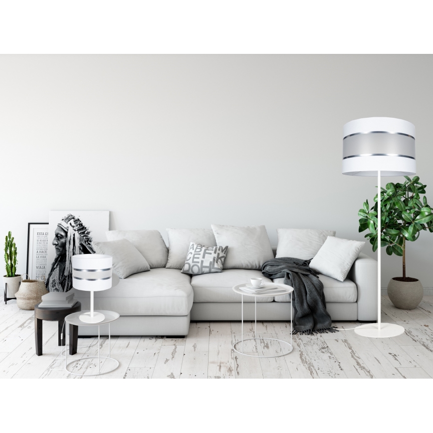 Stolna lampa CORAL 1xE27/60W/230V bijela