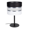 Stolna lampa CORAL 1xE27/60W/230V crna/bijela