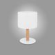 Stolna lampa DEVA 1xE27/60W/230V bijela/drvo