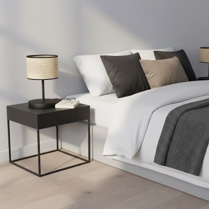 Stolna lampa ECO 1xE27/15W/230V bež/ratan