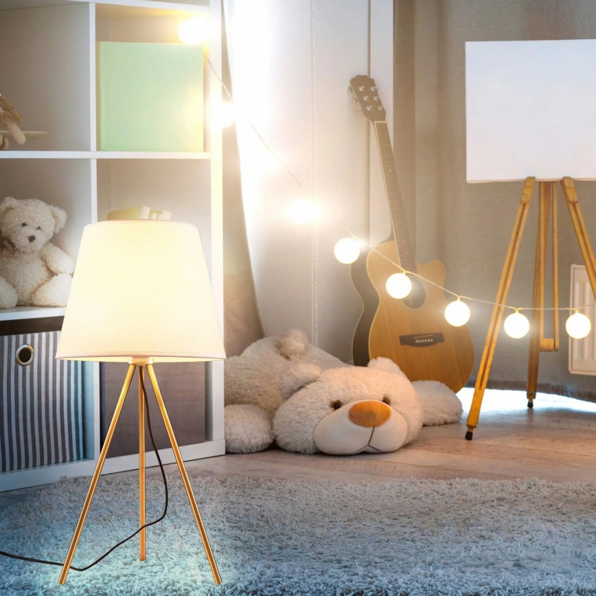 Stolna lampa ELENA 1xE27/20W/230V bijela