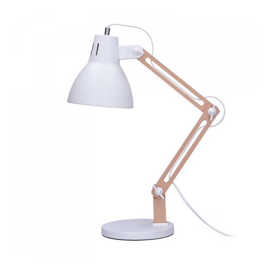 Stolna lampa FALUN 1xE27/25W/230V bijela/hrast