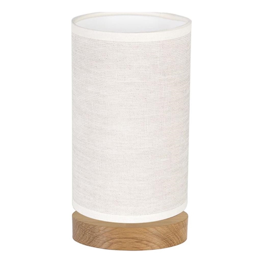 Stolna lampa FIRE 1xE27/25W/230V hrast/bež boja hrasta