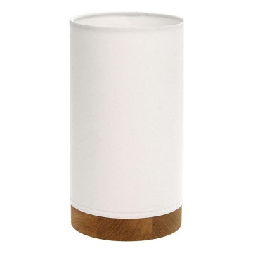 Stolna lampa FIRE 1xE27/25W/230V hrast/bijeli hrast