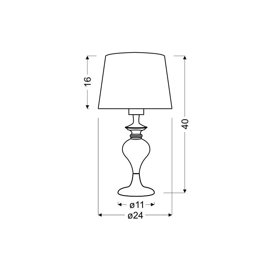 Stolna lampa GILLENIA 1xE27/60W/230V
