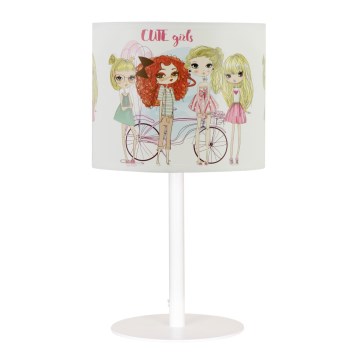 Stolna lampa GIRLS VIBES za djevojčice 1xE27/60W/230V Ø 18 cm