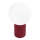Stolna lampa HALO 1xG9/8W/230V pr. 12 cm crvena