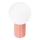 Stolna lampa HALO 1xG9/8W/230V pr. 12 cm ružičasta